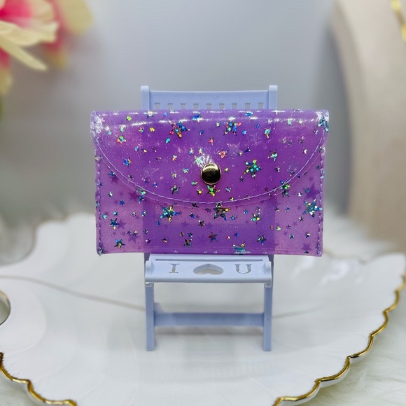Starry Star Purple Clear Card Case Wallet - Picture 6 of 6